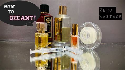 how to decant fragrances